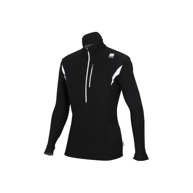 Тёплая спортивная кофта Sportful Cima Tech Top чёрная Тёплая спортивная кофта Sportful Cima Tech Top чёрная
